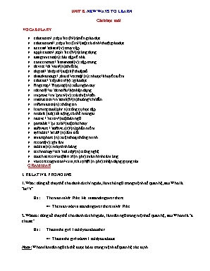 Bài tập Tiếng Anh Lớp 10 - Unit 8 New ways to learn - Năm học 2022-2023 (Có đáp án)